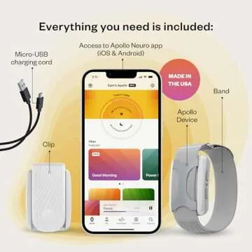 Apollo Neuro Sleep Aid & Stress Relief Wearable - Help Improve Sleep, Calm Mind and Body, Stimulate Vagus Nerve, Rebalance Nervous System (Rose)