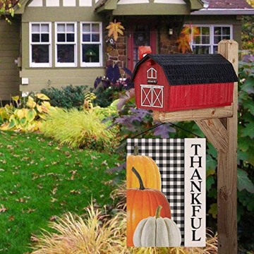Covido Thankful Garden Flag for Thanksgiving and Autumn