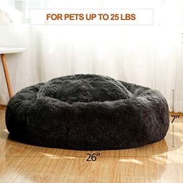 Cozy JMHUND Donut Dog Bed for Medium Dogs & Cats
