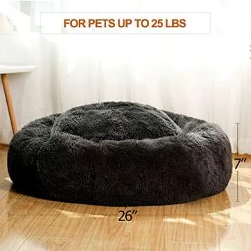 Cozy JMHUND Donut Dog Bed for Medium Dogs & Cats