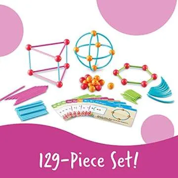 Dive into Shapes! Build Geometry Set - 129 Pieces for Ages 6+