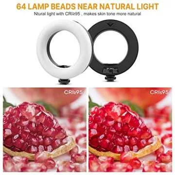 Ulanzi Bi-Color LED Video Light with Mini Tripod for Vloggers