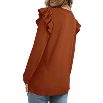 Trendy Dofaoo Long Sleeve Shirts for Women 2023