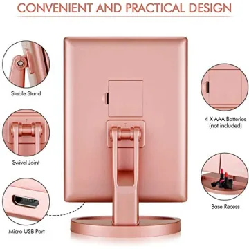 Lighted Vanity Makeup Mirror with 21 LED Lights