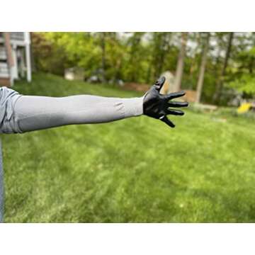 CHARGUY Gardening Gloves Protection Sleeves No-Slip Grip, Strong Durable Flexible Sleeve, Long Cuff ...