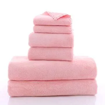 Ultra Soft Quick Dry Towel Set for All Occasions - Pink