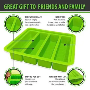 8 oz Silicone Butter Mold - Easy Homemade Butter Maker