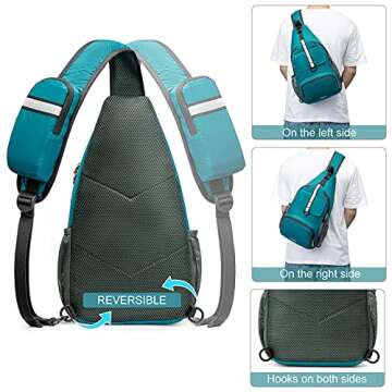 G4Free Packable Sling Backpack Lightweight Travel Bag