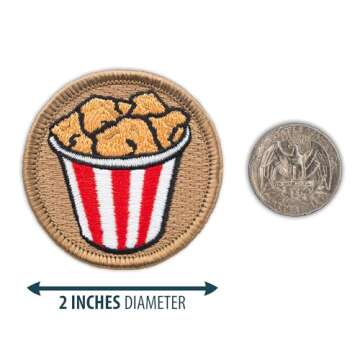 The Chicken Bucket Patrol Patch - 2" Diameter Round Embroidered Patch (Hook-Fastener)