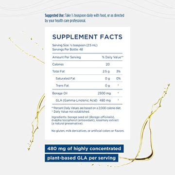 Nordic Naturals Borage Oil - Vegan Skin and Joint Health