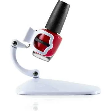 Nail Polish Bottle Holder with Tilted Anti-Spill Stand