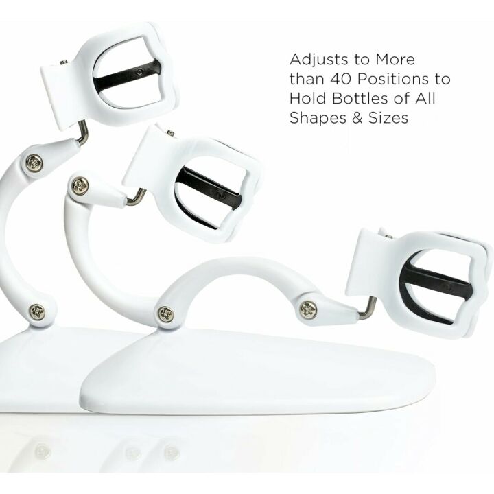 Nail Polish Bottle Holder with Tilted Anti-Spill Stand