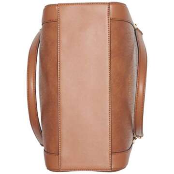 Calvin Klein Reyna Novelty Triple Compartment Shoulder Bag, Caramel