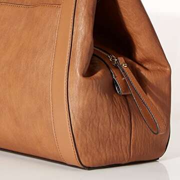 Calvin Klein Reyna Novelty Triple Compartment Shoulder Bag, Caramel