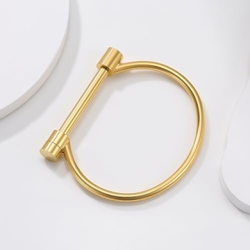 AILUOR Unisex Bar Screw Bracelet - Durable & Stylish Accessory