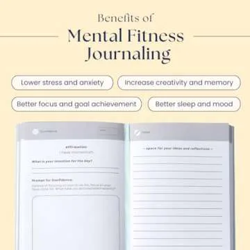 Liberate Mental Fitness Journal – Guided Gratitude Journal for Self-Care & Reflection with Prompts - Undated 6-Month Daily Journal – As Seen on Shark Tank