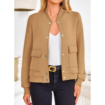 Stylish PRETTYGARDEN Women's Bomber Jacket in All Sizes