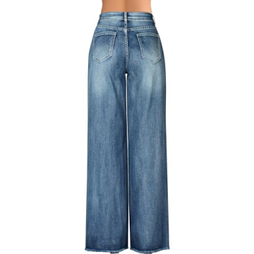 Stylish Roswear High Waist Ripped Boyfriend Jeans