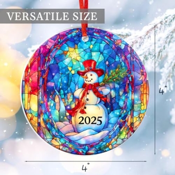 Jabihome Christmas Ornaments 2025, Exchange for Women, Men, Collectible Dated Year Ornaments for Tre...