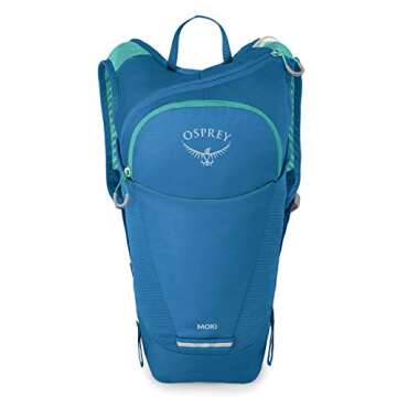 Osprey Moki 1.5L Kids' Biking Backpack with Hydraulics Reservoir, Sparrow Blue