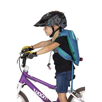 Osprey Moki 1.5L Kids' Biking Backpack with Hydraulics Reservoir, Sparrow Blue