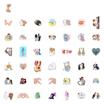 BulbaCraft Couple Stickers for Gifts & Decor