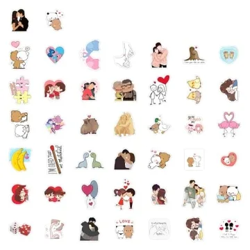 BulbaCraft Couple Stickers for Gifts & Decor