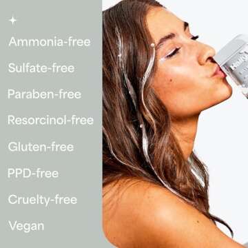 Hally Hair Temporary Hair Color, Shade Stix (Silver) - 12 ml Washable Hair Chalk for Kids, Teens & Adults - One Day Pop of Color for Festivals, Sporting Events & Parties, All Hair Types