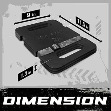 Yes4All Adjustable Ruck Weight 20LBS with Straps for Rucking, Swings, Squat, Strength Training, Fitn...