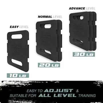 Yes4All Adjustable Ruck Weight 20LBS for Versatile Fitness