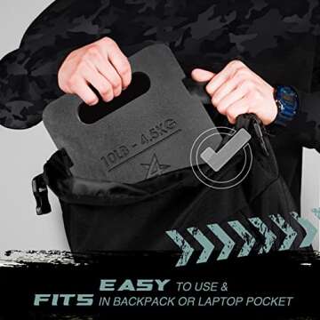 Yes4All Adjustable Ruck Weight 20LBS for Versatile Fitness