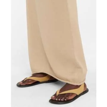 Molozoey Yellow Flat Sandals Stylish & Comfortable Summer Footwear