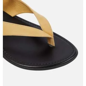 Molozoey Yellow Flat Sandals Stylish & Comfortable Summer Footwear