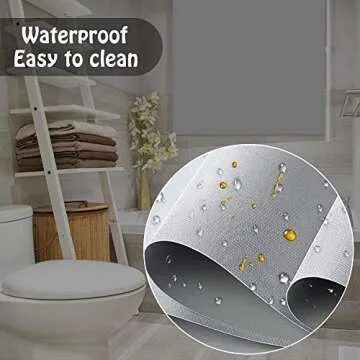 LUCKUP Blackout Roller Shades Window Blinds with Valance Cover Waterproof UV Protection Privacy Thermal Insulated Fabric for Bedroom Bathroom Patio Door and Office Easy Install (30" W x 72" H-Grey)