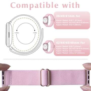 3 Pack Colorful Stretchy Nylon Strap for Apple Watch - Perfect for Kids!