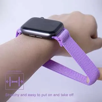 Stretchy Kids Apple Watch Bands - Colorful & Adjustable