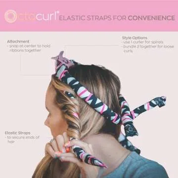 Octocurl Ribbon Curlers for Voluminous, Heatless Curls