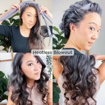 Octocurl Ribbon Curlers for Voluminous, Heatless Curls