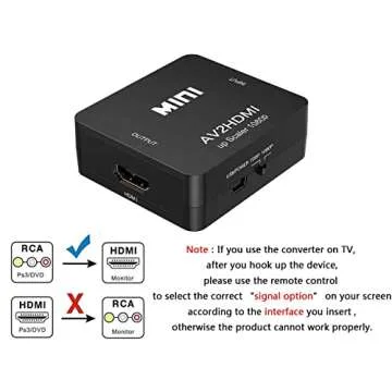 Amtake RCA to HDMI Converter for Retro Gaming 1080P