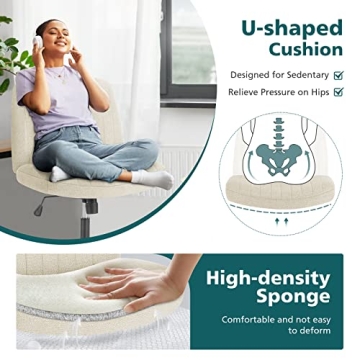 OLIXIS Criss Cross Applesauce Ergonomic Office Chair