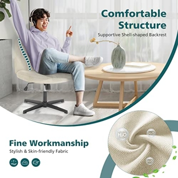 OLIXIS Criss Cross Applesauce Ergonomic Office Chair