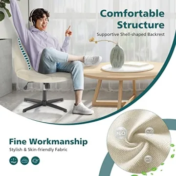 OLIXIS Criss Cross Applesauce Ergonomic Office Chair