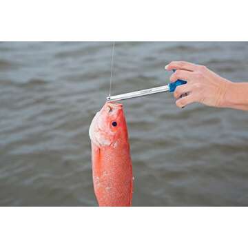 Cuda Titanium-Bonded Fish Hook Remover Tool (18835),Blue, 8.5-inch