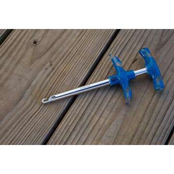 Cuda Titanium-Bonded Fish Hook Remover Tool (18835),Blue, 8.5-inch