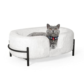 Joveco Dog Bed Pet Dog Lounge Sofa Elevated Cat Bed Pets Snuggle Beds Couch for Small Dogs & Cats (W...