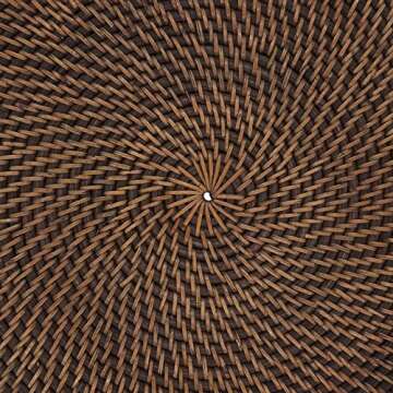 Woven Rattan Placemats Set of 4 by Saro Lifestyle