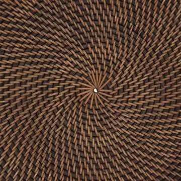 Woven Rattan Placemats Set of 4 by Saro Lifestyle