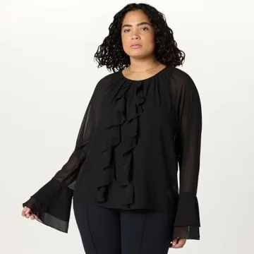 Stylish Women’s Sheer Ruffle Blouse for Every Occasion