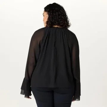 Stylish Women’s Sheer Ruffle Blouse for Every Occasion