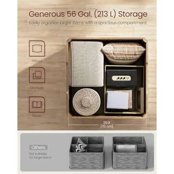 VASAGLE Farmhouse Coffee Table with Storage and Flip-Top Lids